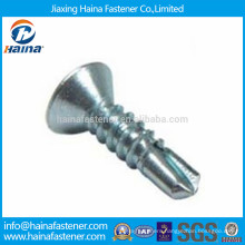 DIN7504 zinc plated philips countersunk head self drilling screws